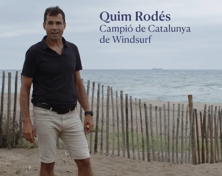 Quim Rodés, campió de Catalunya de windsurf
