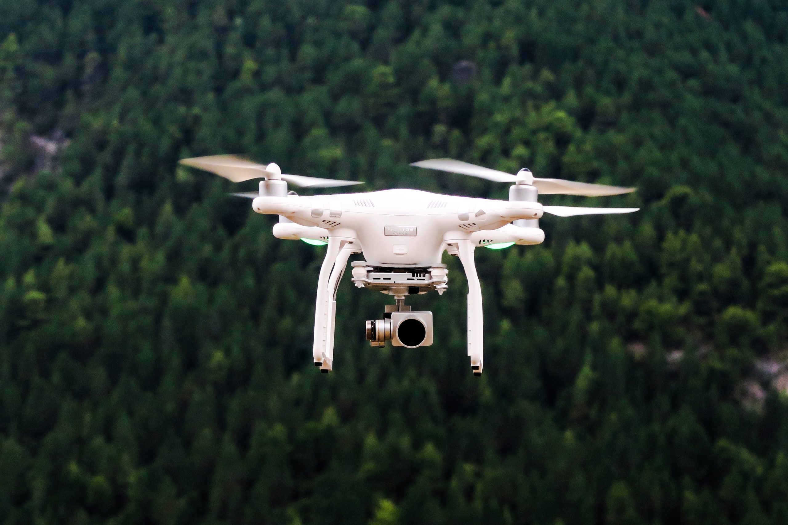Dron en un espai natural